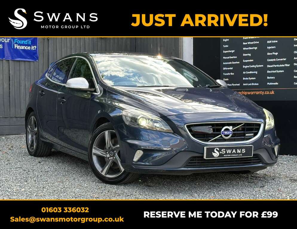 Volvo V40 1.6 T4 R-design Lux Nav Hatchback Power Blue