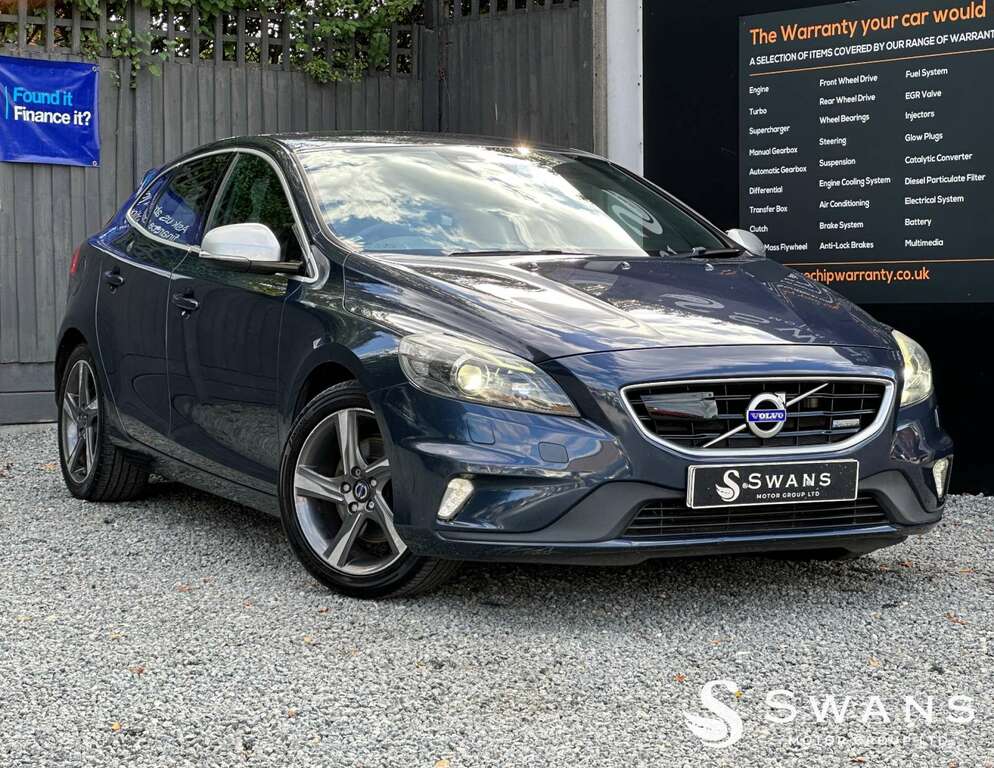 Volvo V40 1.6 T4 R-design Lux Nav Hatchback Power Blue #4