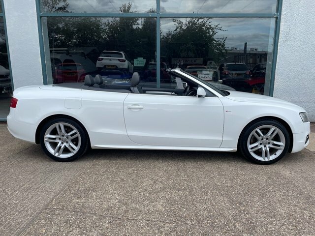 Audi A5 2.0 Tdi S Line Convertible Euro White #3