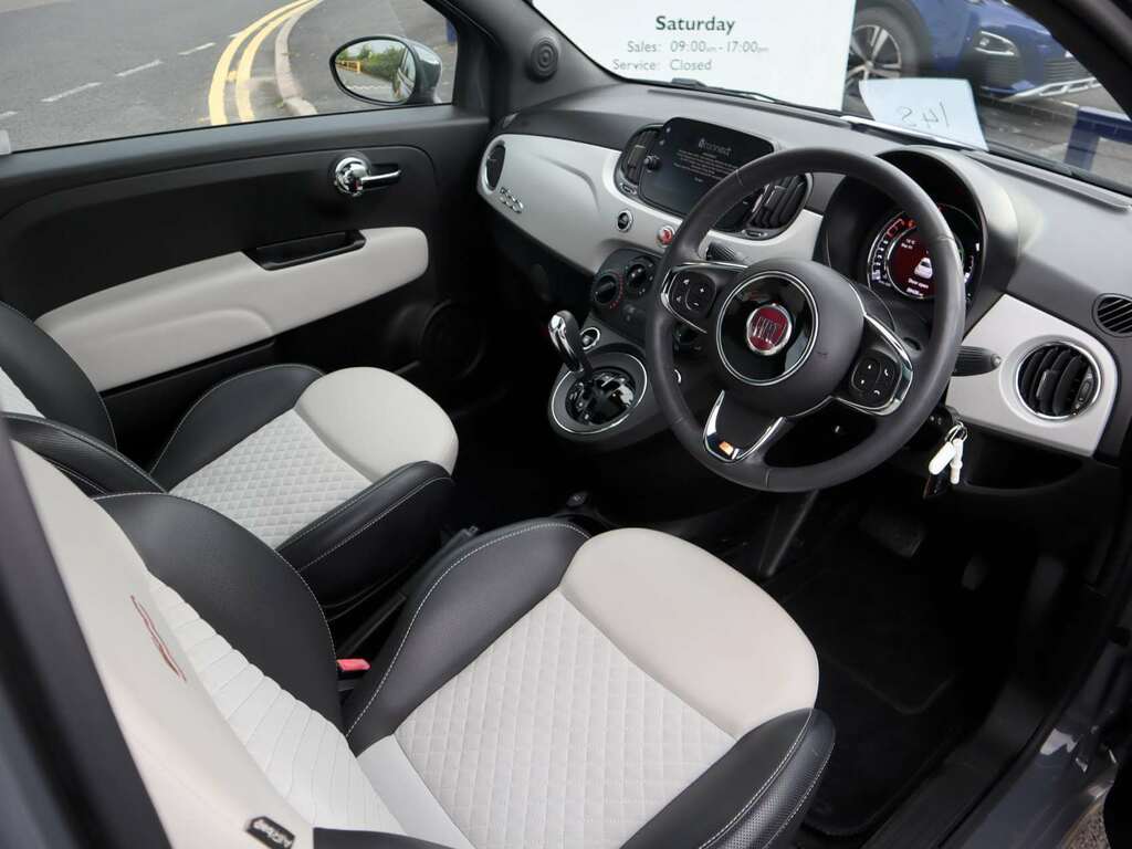 Fiat 500 Hatchback White #23