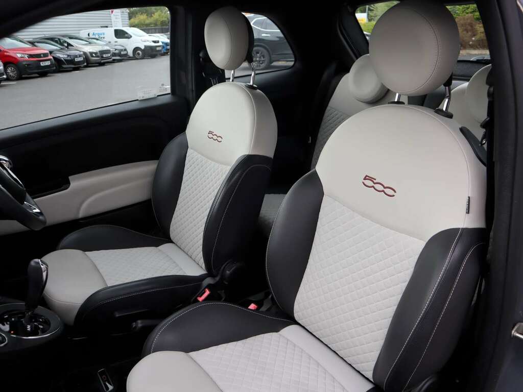 Fiat 500 Hatchback White #17