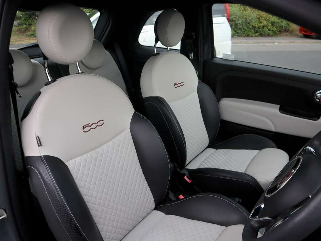 Fiat 500 Hatchback White #11