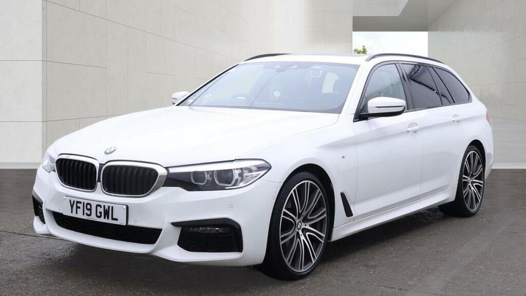 BMW 5 Series 3.0 530D M Sport Touring Euro 6 Ss White #2