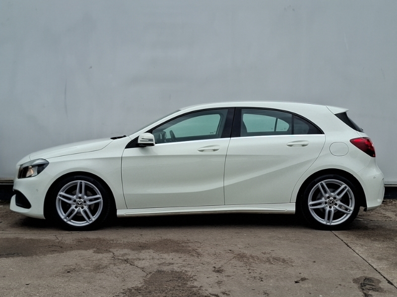 Mercedes-Benz A Class A180d Amg Line Executive LT67WJA White #4