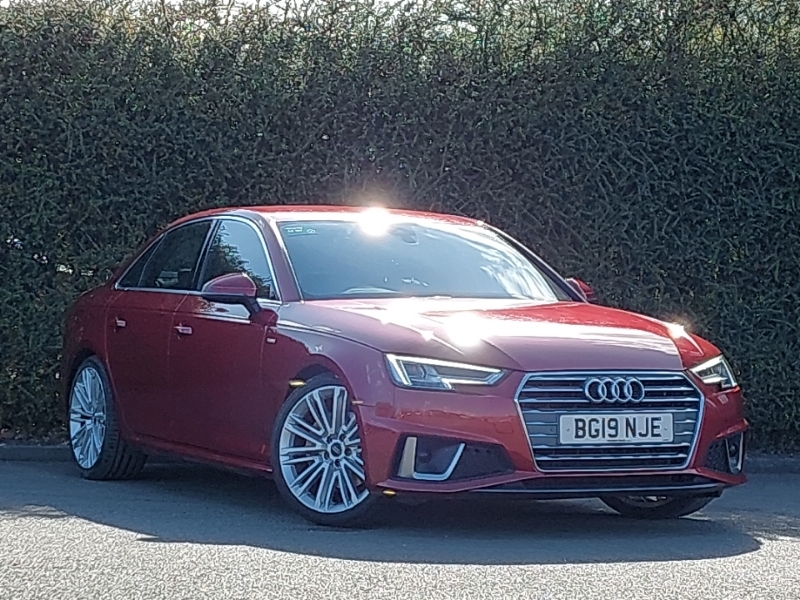 Audi A4 40 Tdi S Line S Tronic BG19NJE Red