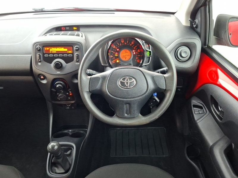 Toyota Aygo Hatchback Red #8