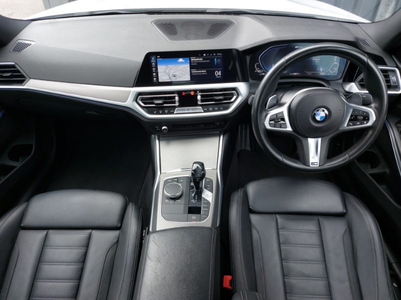 BMW 3 Series 330E M Sport White #3