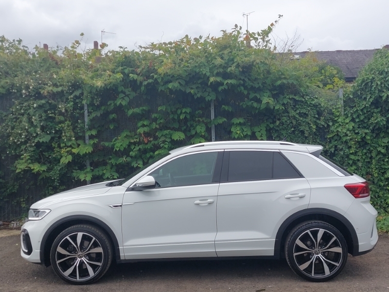 Volkswagen T-Roc 1.5 Tsi R-line Dsg White #4