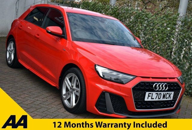 Audi A1 2020 1.0Tfsi 25 S-line S-tronic 94 Bhp Red