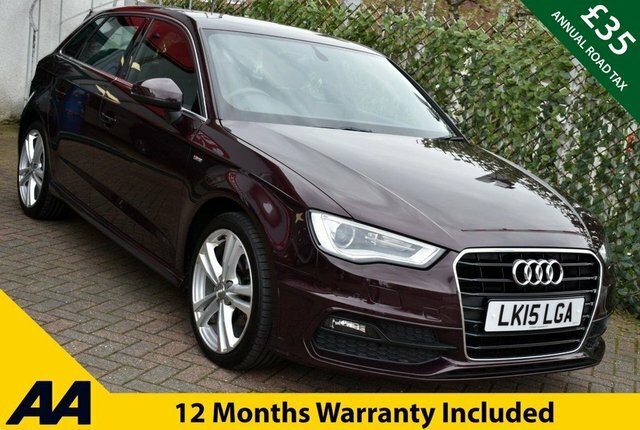 Audi A3 2015 1.4Tfsi S-line S-tronic 123 Bhp Red