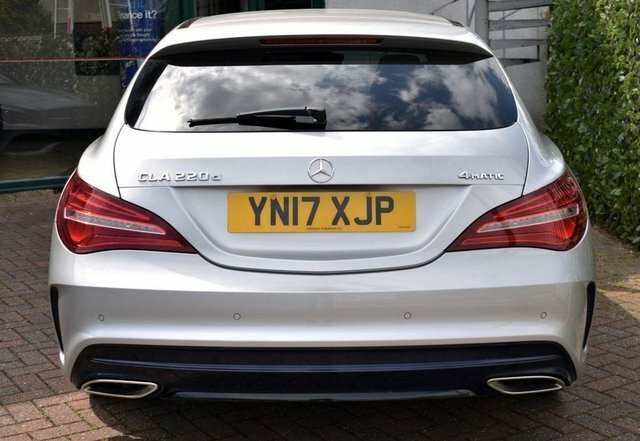 Mercedes-Benz CLA Class 2017 Cla220d Amg-line 4-Matic Shooting Brake 7G-dc Silver #5