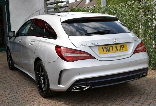 Mercedes-Benz CLA Class 2017 Cla220d Amg-line 4-Matic Shooting Brake 7G-dc Silver #4