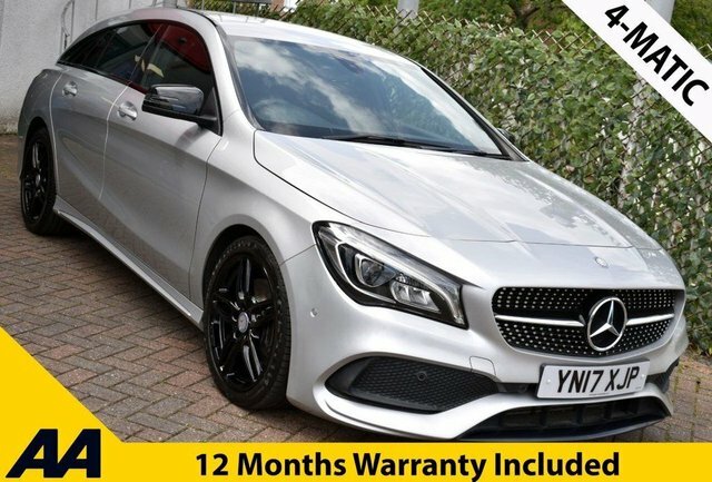 Mercedes-Benz CLA Class 2017 Cla220d Amg-line 4-Matic Shooting Brake 7G-dc Silver