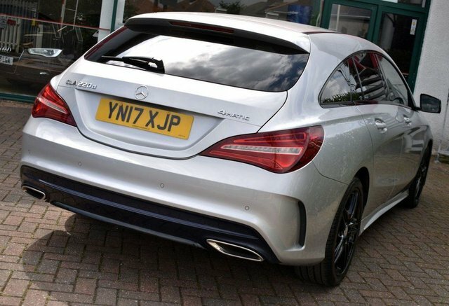 Mercedes-Benz CLA Class 2017 Cla220d Amg-line 4-Matic Shooting Brake 7G-dc Silver #6