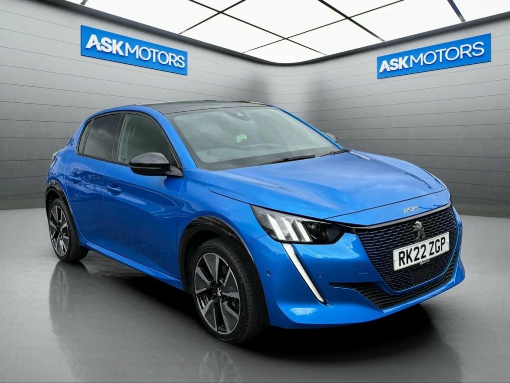 Peugeot e-208 Hatchback Blue #3