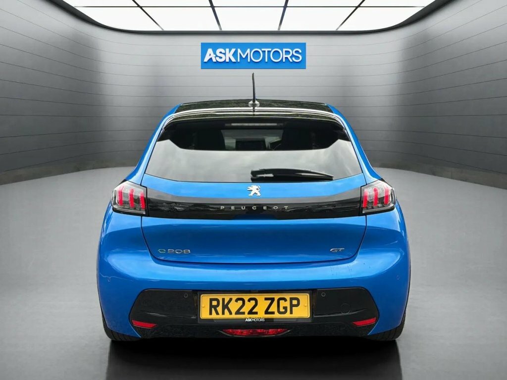 Peugeot e-208 Hatchback Blue #4