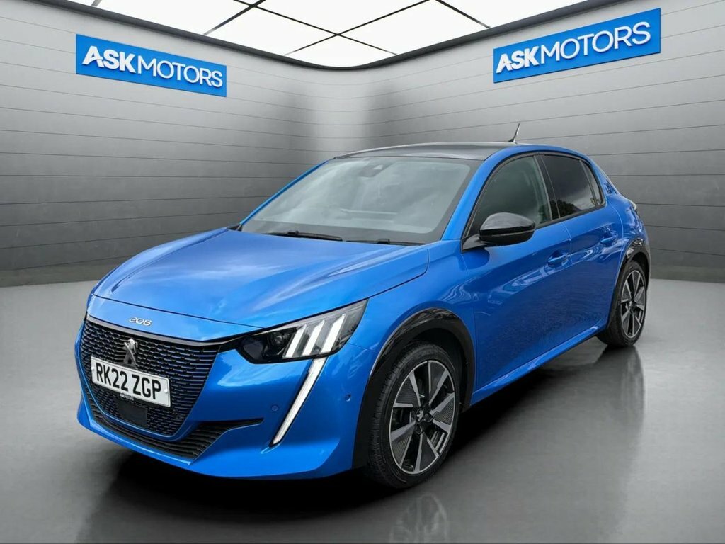 Peugeot e-208 Hatchback Blue