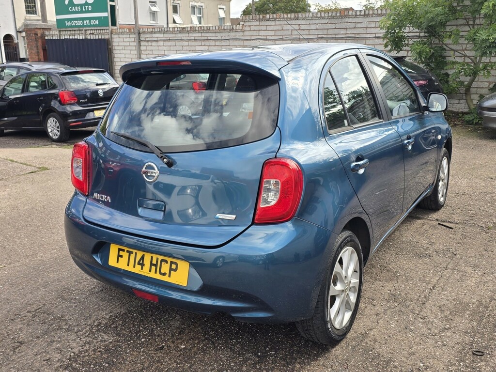 Nissan Micra Hatchback 1.2 Acenta 201414 FT14HCP Blue #3