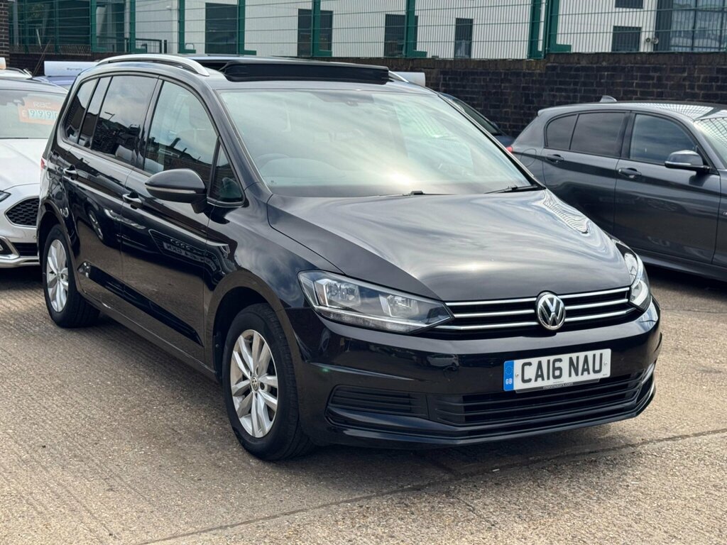 Volkswagen Touran 1.6 Tdi Bluemotion Tech Se Family Dsg Euro 6 Ss Black #2