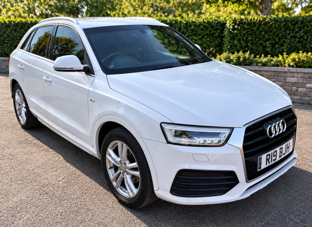 Audi Q3 2.0 Tdi S Line Plus Suv Quattro White #3
