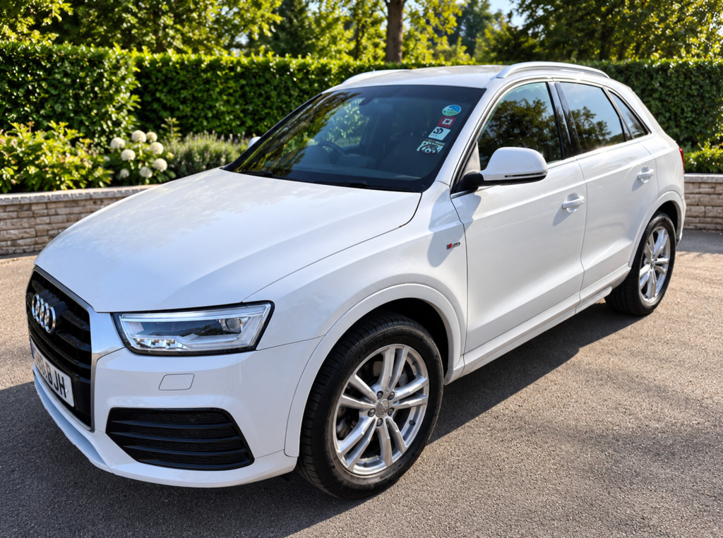 Audi Q3 2.0 Tdi S Line Plus Suv Quattro White #1