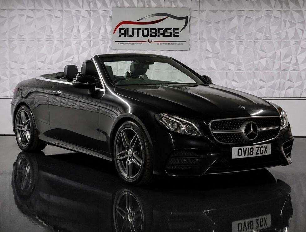 Mercedes-Benz E Class 2.0 E220d Amg Line Premium Cabriolet G-tronic E OV18ZGX Black #2