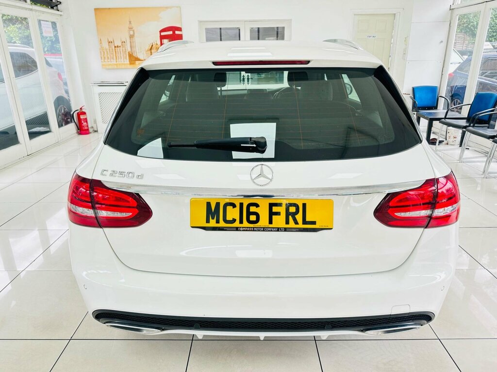 Mercedes-Benz C Class 2.1 C250d Amg Line 7G-tronic Euro 6 Ss White #6