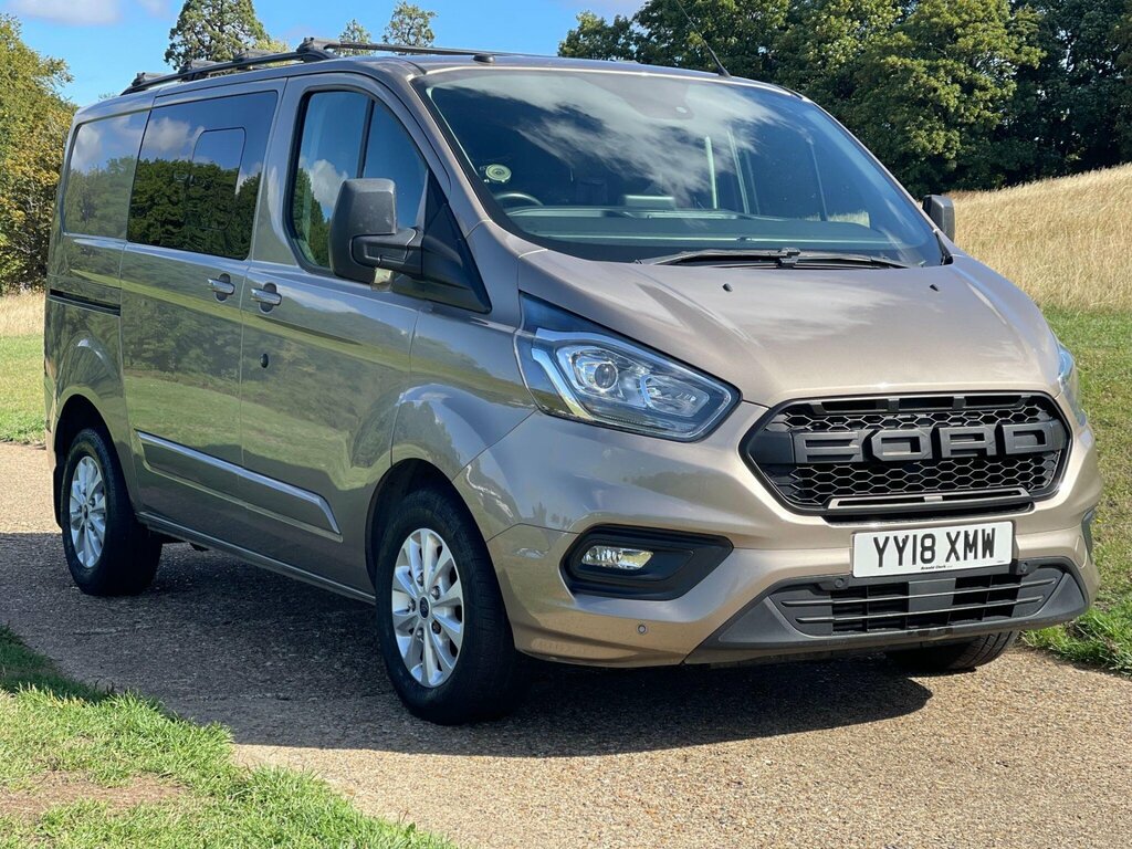 Ford Transit Custom 2.0 320 Ecoblue Limited Crew Van L1 H1 Euro 6 Silver #3