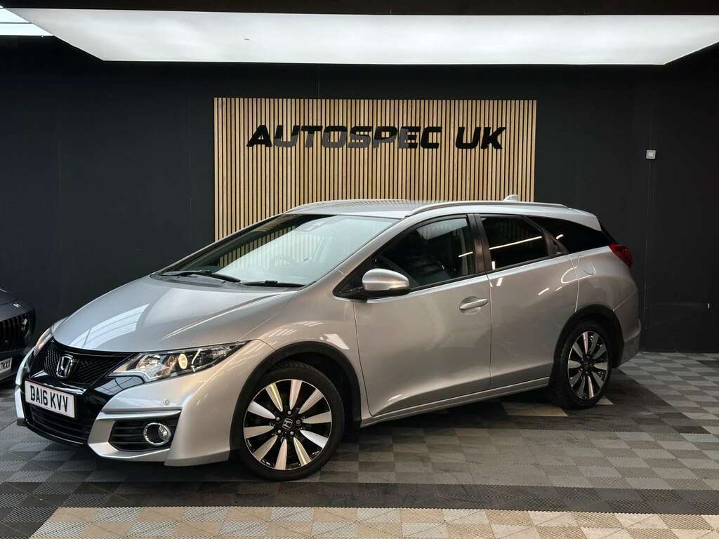 Honda Civic 1.6 I-dtec Sr Tourer Euro 5 Ss Silver #3
