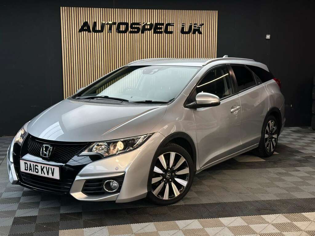 Honda Civic 1.6 I-dtec Sr Tourer Euro 5 Ss Silver #4