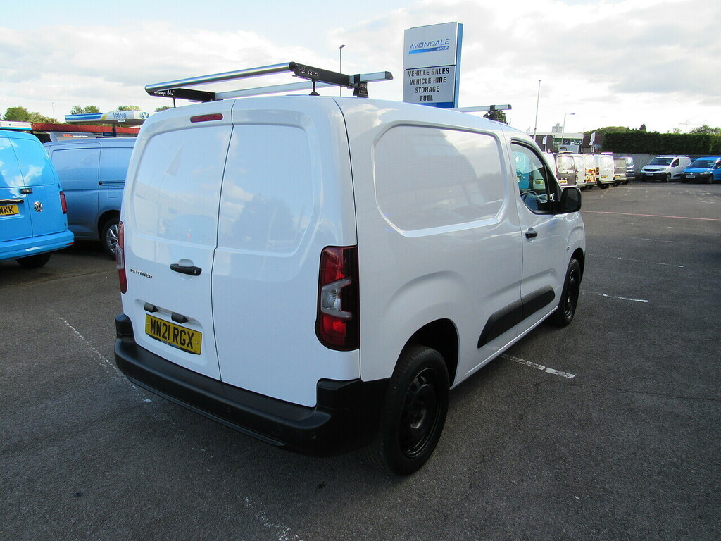 Peugeot Partner Bluehdi 1000 Professional Euro 6 White Van White #6