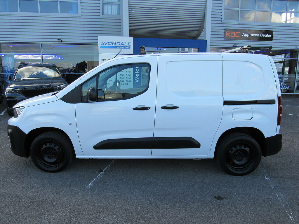 Peugeot Partner Bluehdi 1000 Professional Euro 6 White Van White #3