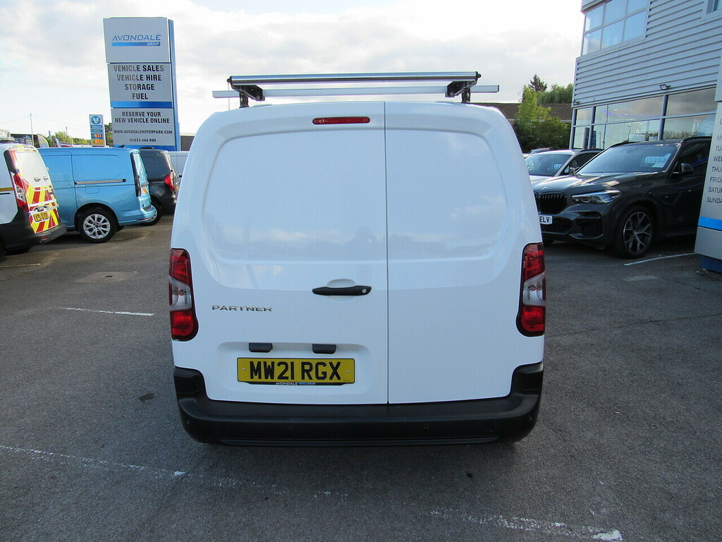 Peugeot Partner Bluehdi 1000 Professional Euro 6 White Van White #5