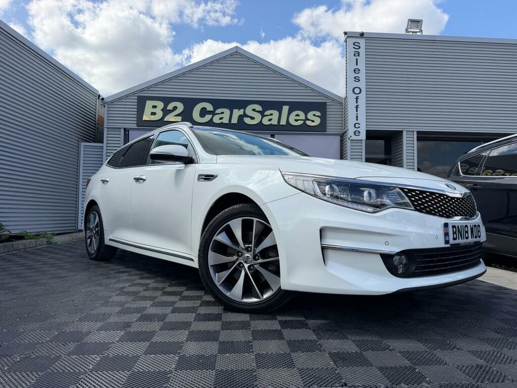 Kia Optima Estate 1.7 Crdi 3 Sportswagon Dct Euro 6 Ss White #2