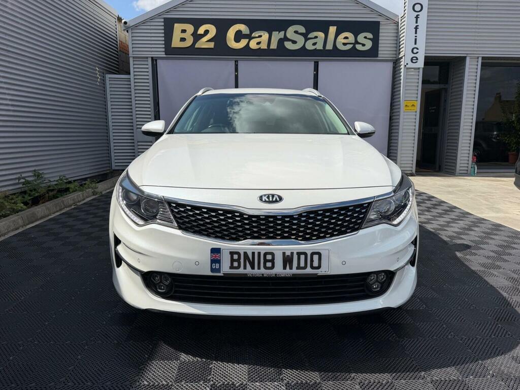 Kia Optima Estate 1.7 Crdi 3 Sportswagon Dct Euro 6 Ss White #3