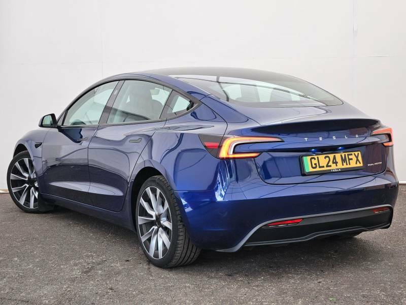 Tesla Model 3 Long Range Awd Blue #3
