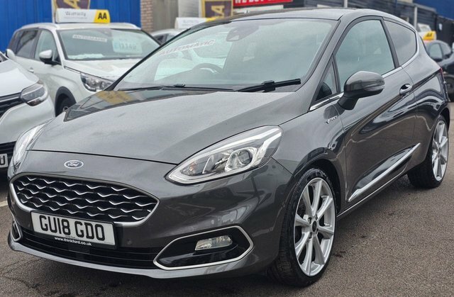 Ford Fiesta 1.0T Ecoboost Vignale Hatchback Petr GU18GDO Grey #3