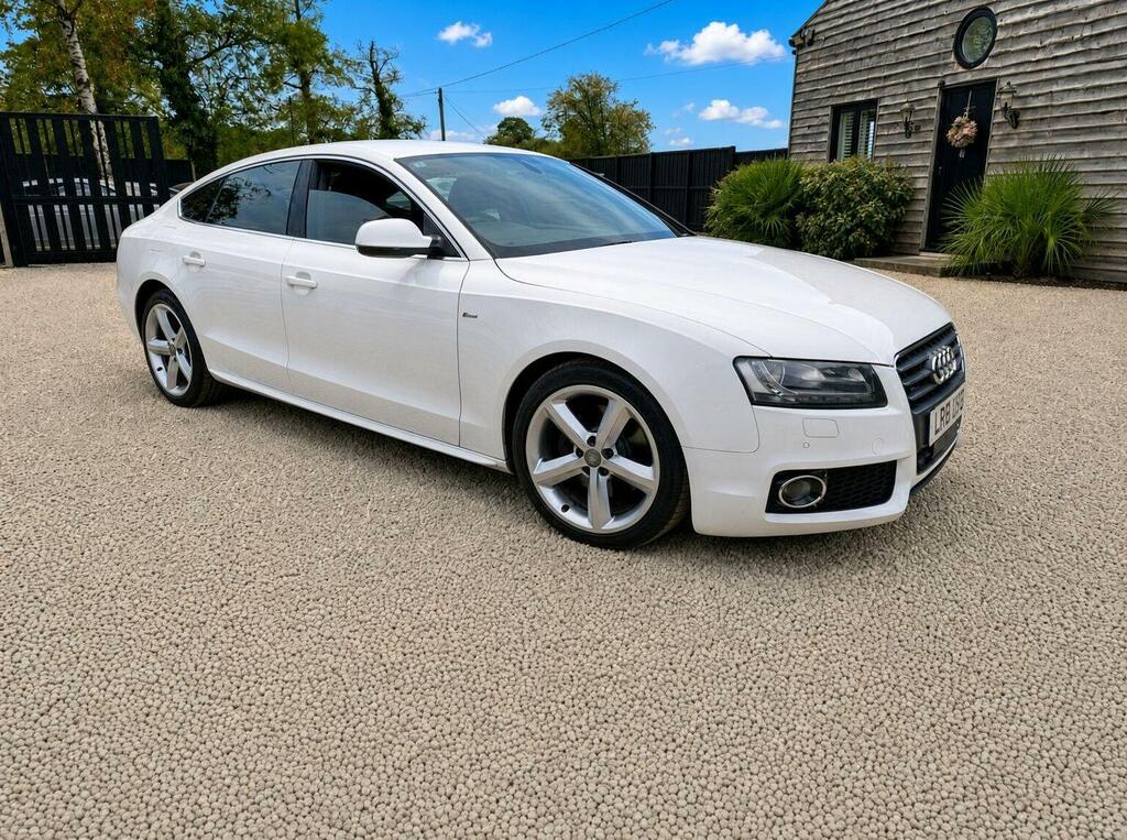 Audi A5 2.0 Tfsi S Line Sportback Multitronic Euro 5 Ss White #4