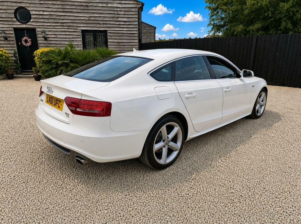 Audi A5 2.0 Tfsi S Line Sportback Multitronic Euro 5 Ss White #5
