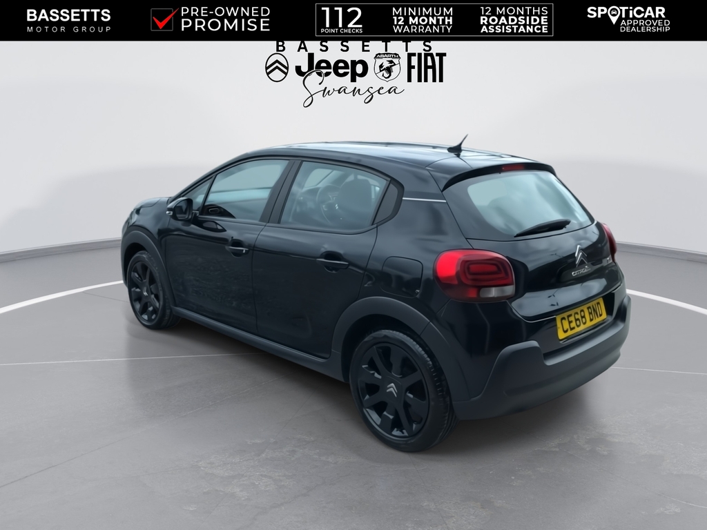Citroen C3 Puretech Feel Nav Edition CE68BND Black #6