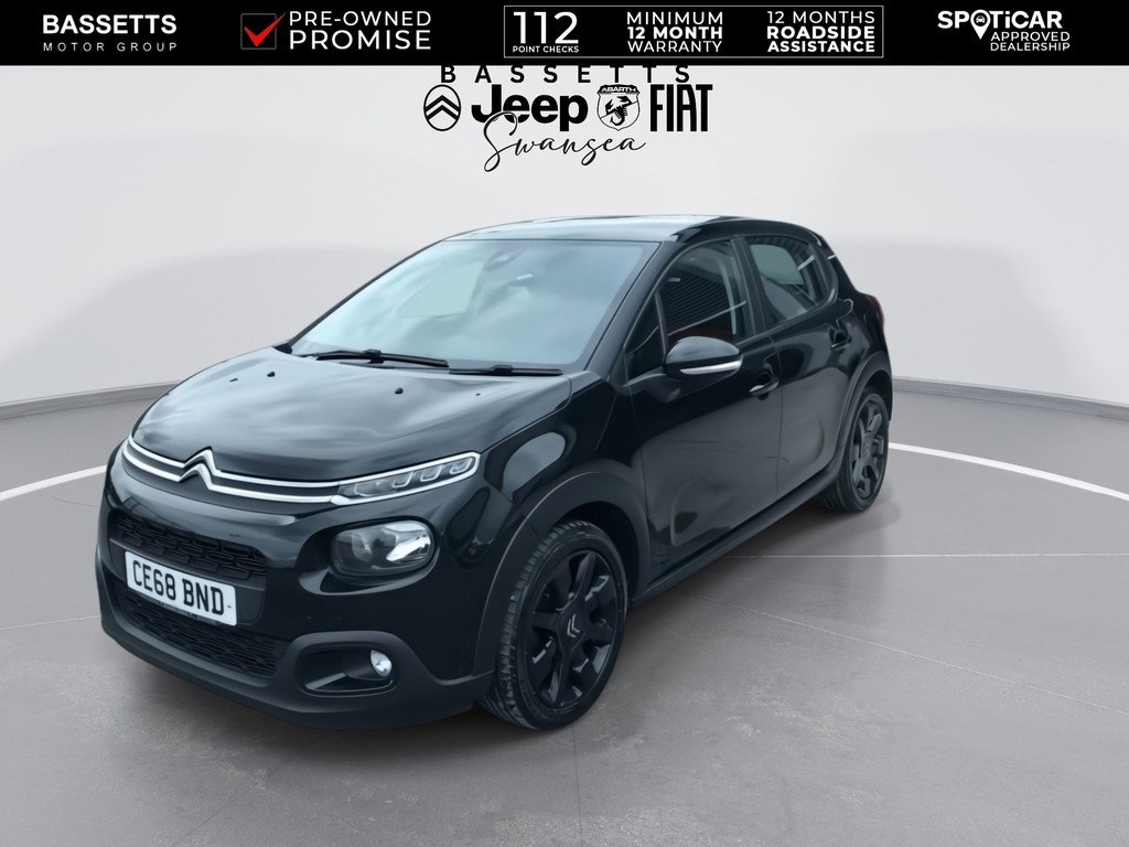 Citroen C3 Puretech Feel Nav Edition CE68BND Black #4