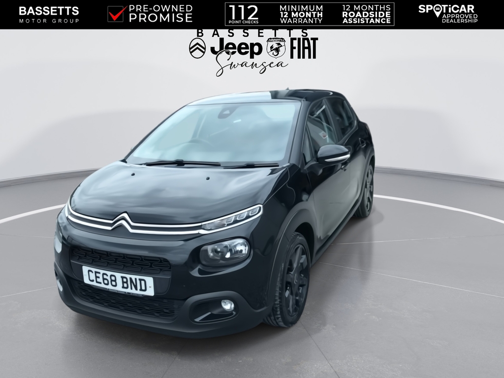 Citroen C3 Puretech Feel Nav Edition CE68BND Black #3