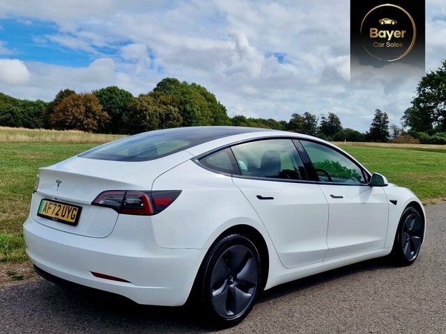Tesla Model 3 4dr Electric Auto Rwd White #4