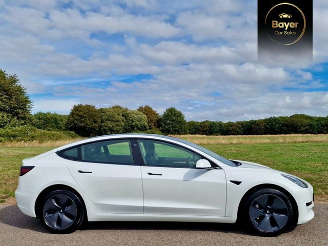 Tesla Model 3 4dr Electric Auto Rwd White #2