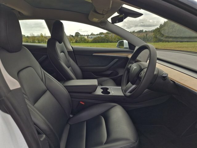 Tesla Model 3 4dr Electric Auto Rwd White #6