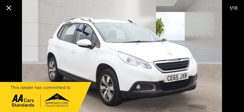 Peugeot 2008 Blue 1.6 Hdi Active White