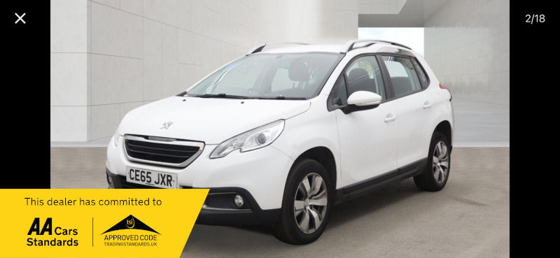 Peugeot 2008 Blue 1.6 Hdi Active White #2