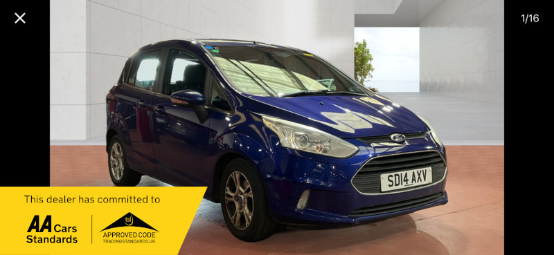 Ford B-Max 1.0T 100 Zetec Blue