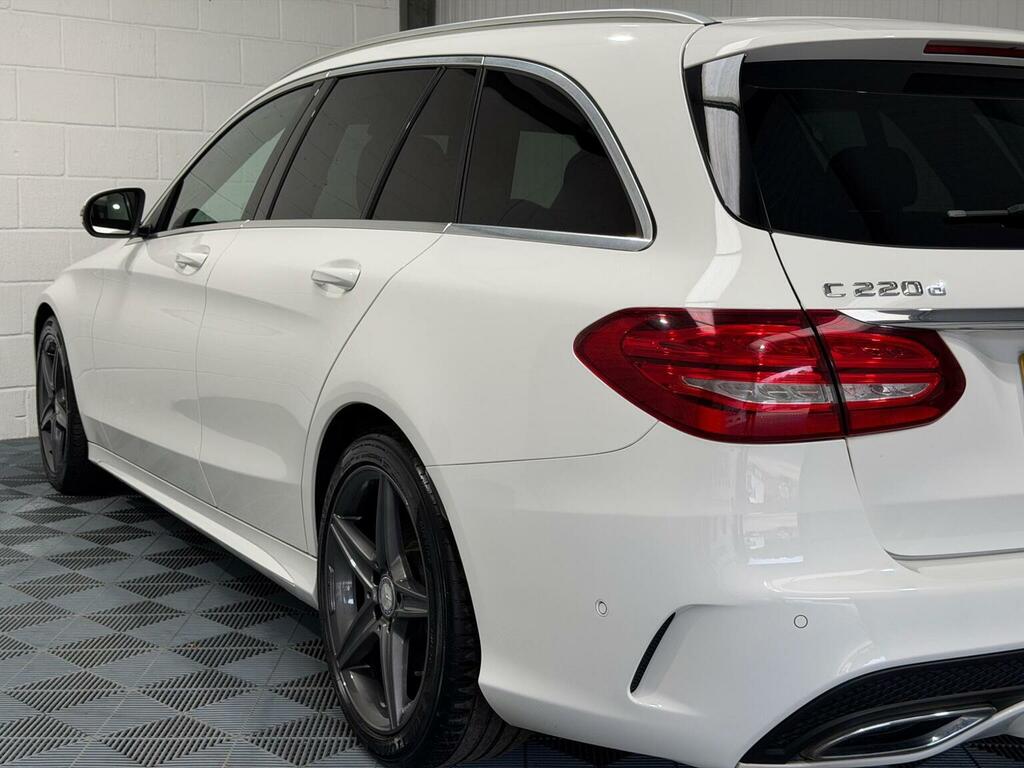 Mercedes-Benz C Class 2.1 C220d Amg Line 7G-tronic Euro 6 Ss White #5
