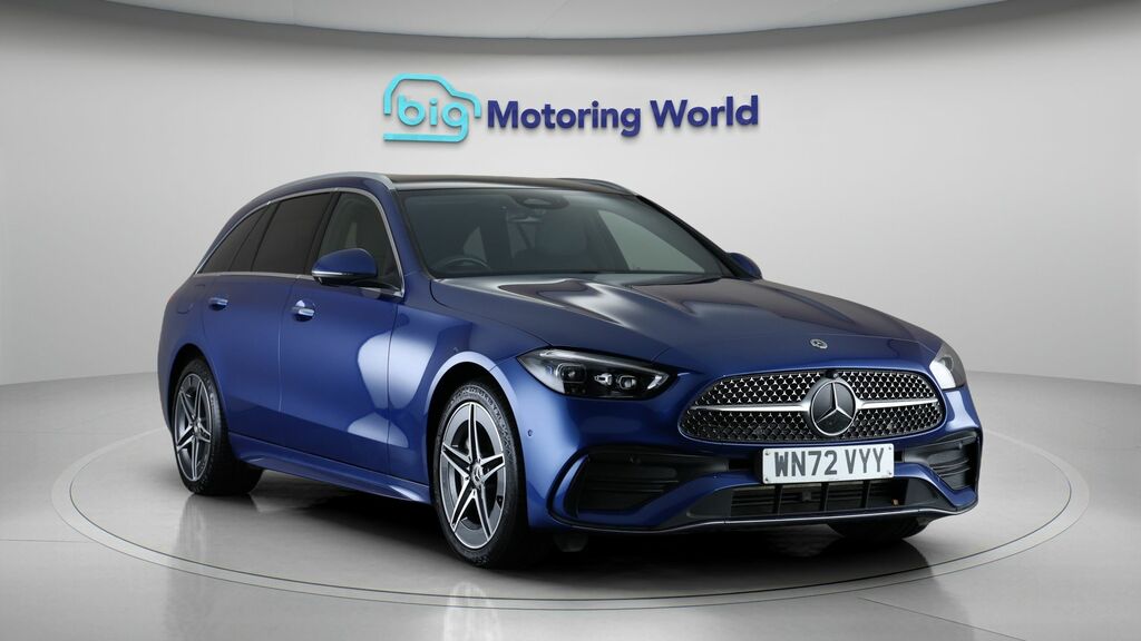 Mercedes-Benz C Class Amg Line WN72VYY Blue #2